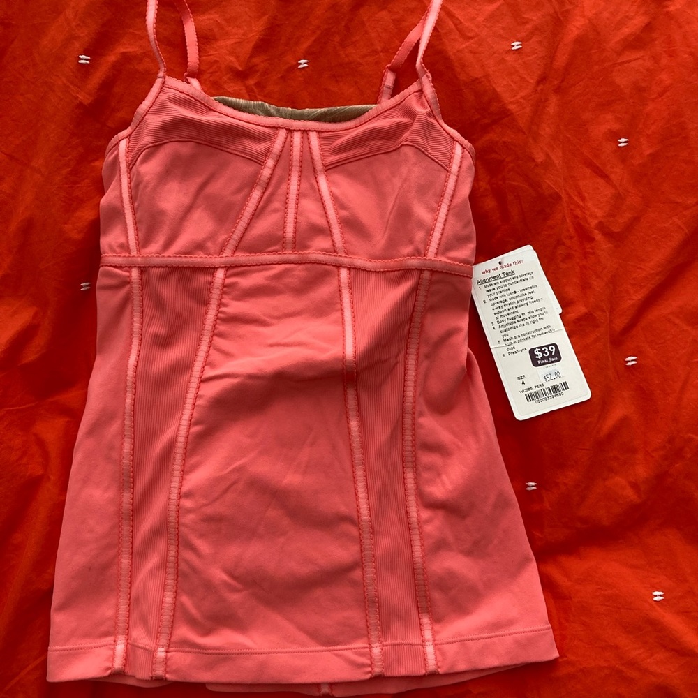 Lulu lemon NWT coral tank